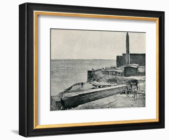 'The Needle lying as it fell at Alexandria', 1877, (1910)-Unknown-Framed Photographic Print