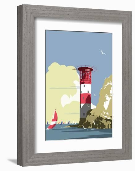 The Needles Blank - Dave Thompson Contemporary Travel Print-Dave Thompson-Framed Art Print