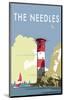 The Needles - Dave Thompson Contemporary Travel Print-Dave Thompson-Mounted Giclee Print