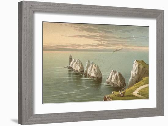 The Needles - Isle of Wight-English School-Framed Giclee Print