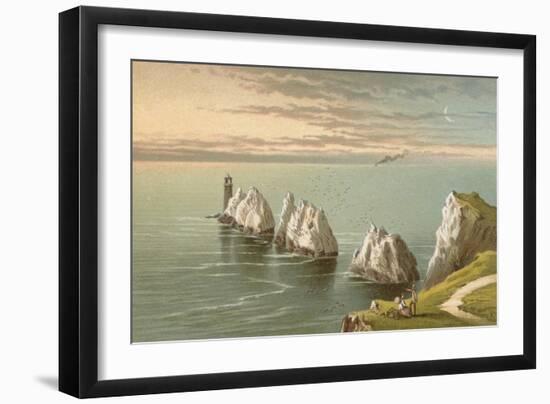 The Needles - Isle of Wight-English School-Framed Giclee Print