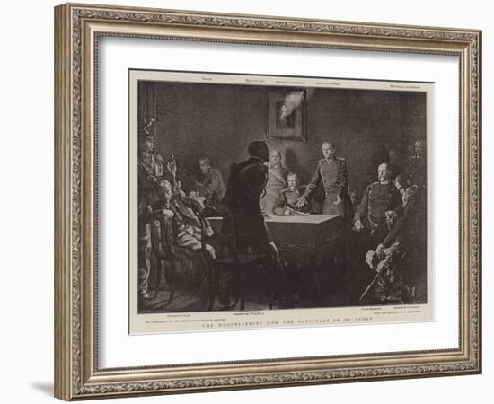 The Negotiations for the Capitulation of Sedan-null-Framed Giclee Print