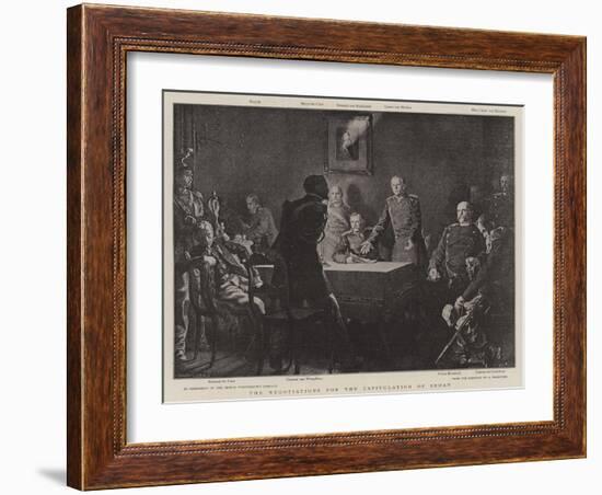 The Negotiations for the Capitulation of Sedan-null-Framed Giclee Print