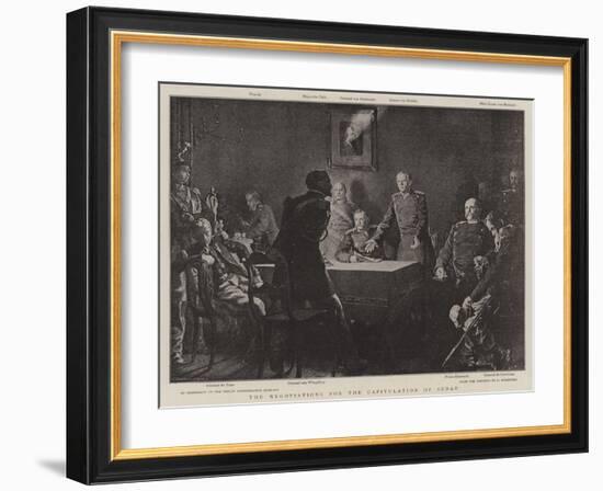 The Negotiations for the Capitulation of Sedan-null-Framed Giclee Print