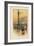 The Nelson Column, the National Gallery, Trafalgar Square-English School-Framed Giclee Print