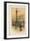 The Nelson Column, the National Gallery, Trafalgar Square-English School-Framed Giclee Print