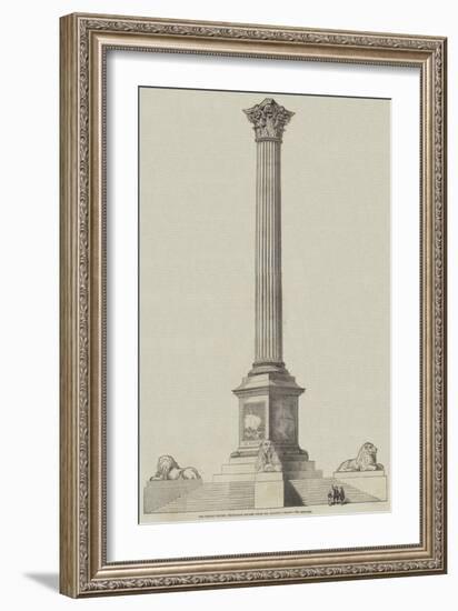 The Nelson Column, Trafalgar Square, from Mr Railton's Design-null-Framed Giclee Print