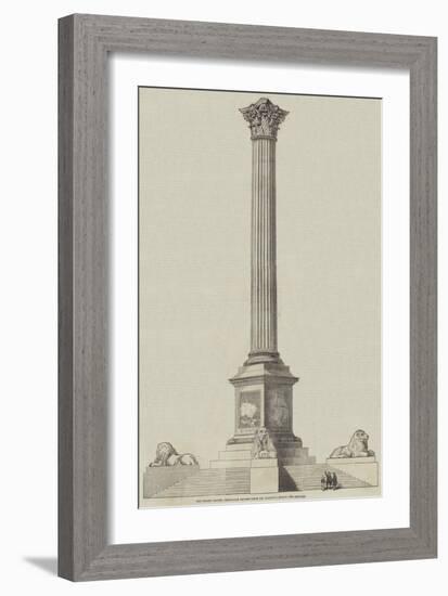 The Nelson Column, Trafalgar Square, from Mr Railton's Design-null-Framed Giclee Print