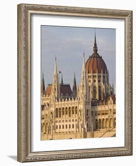 The Neo-Gothic Hungarian Parliament Building, Designed By Imre Steindl, Budapest, Hungary-Neale Clarke-Framed Photographic Print