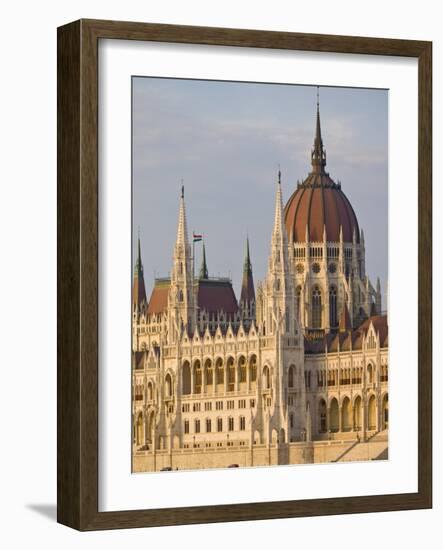 The Neo-Gothic Hungarian Parliament Building, Designed By Imre Steindl, Budapest, Hungary-Neale Clarke-Framed Photographic Print