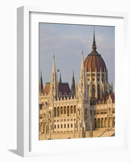 The Neo-Gothic Hungarian Parliament Building, Designed By Imre Steindl, Budapest, Hungary-Neale Clarke-Framed Photographic Print