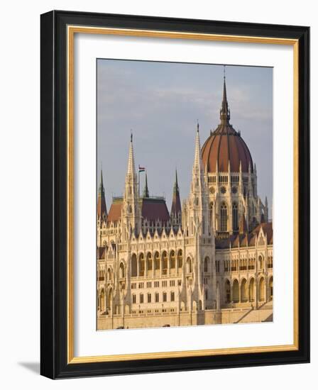 The Neo-Gothic Hungarian Parliament Building, Designed By Imre Steindl, Budapest, Hungary-Neale Clarke-Framed Photographic Print