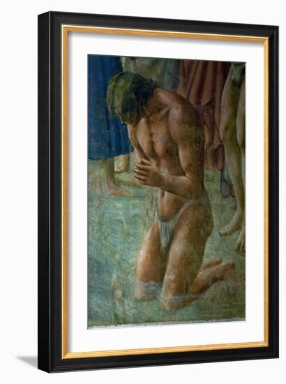 The neophyte, detail.-Masaccio-Framed Giclee Print