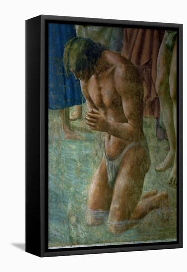 The neophyte, detail.-Masaccio-Framed Premier Image Canvas