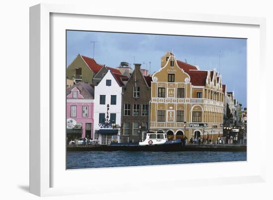 The Netherlands Antilles, Curacao Island, Willemstad, Dutch Architecture-null-Framed Giclee Print