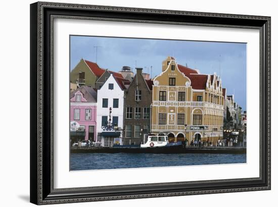 The Netherlands Antilles, Curacao Island, Willemstad, Dutch Architecture-null-Framed Giclee Print