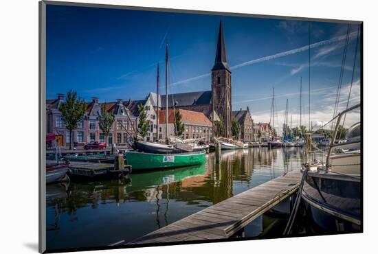 The Netherlands, Frisia, Harlingen, Harbour, Zuiderhaven-Ingo Boelter-Mounted Photographic Print