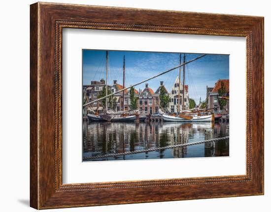 The Netherlands, Frisia, Harlingen, Harbour, Zuiderhaven-Ingo Boelter-Framed Photographic Print