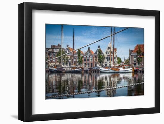 The Netherlands, Frisia, Harlingen, Harbour, Zuiderhaven-Ingo Boelter-Framed Photographic Print