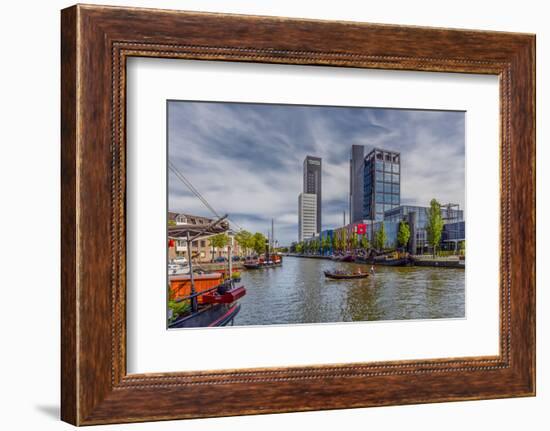 The Netherlands, Frisia, Leeuwarden, Harbour-Ingo Boelter-Framed Photographic Print