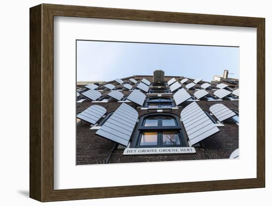 The Netherlands, Holland, Amsterdam, facade with shutters-olbor-Framed Photographic Print