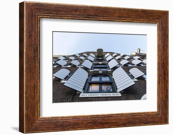 The Netherlands, Holland, Amsterdam, facade with shutters-olbor-Framed Photographic Print