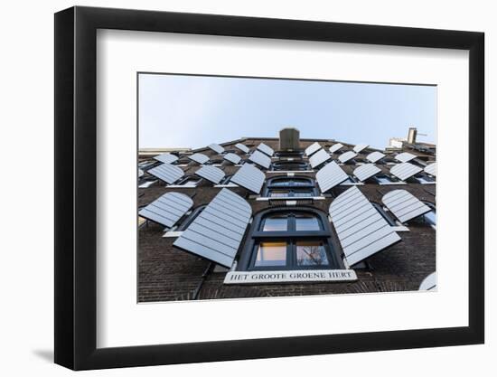 The Netherlands, Holland, Amsterdam, facade with shutters-olbor-Framed Photographic Print