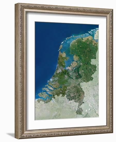 The Netherlands, Satellite Image-PLANETOBSERVER-Framed Photographic Print