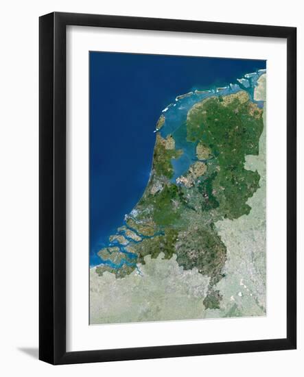 The Netherlands, Satellite Image-PLANETOBSERVER-Framed Photographic Print