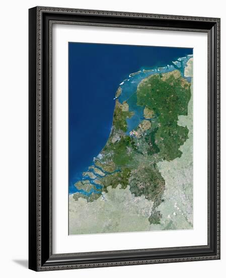 The Netherlands, Satellite Image-PLANETOBSERVER-Framed Photographic Print