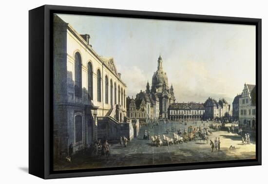 The Neue Markt in Dresden, 1747-1755-Canaletto-Framed Premier Image Canvas