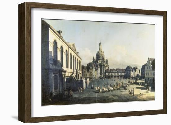 The Neue Markt in Dresden, 1747-1755-Canaletto-Framed Giclee Print