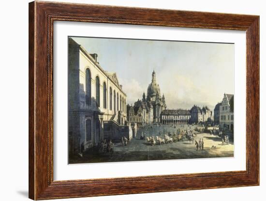 The Neue Markt in Dresden, 1747-1755-Canaletto-Framed Giclee Print