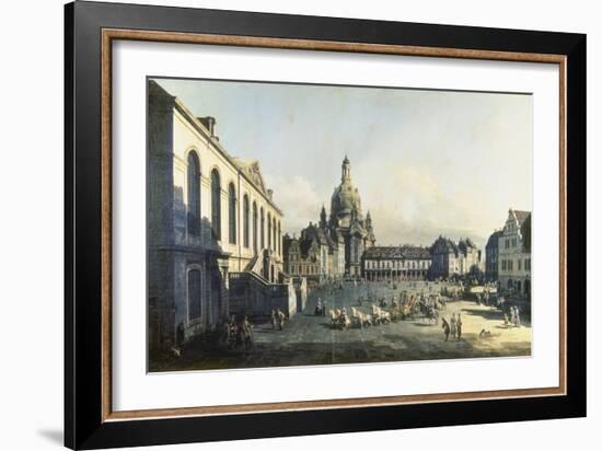 The Neue Markt in Dresden, 1747-1755-Canaletto-Framed Giclee Print