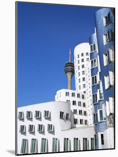 The Neuer Zollhof Building by Frank Gehry at the Medienhafen, Dusseldorf, North Rhine Westphalia-Yadid Levy-Mounted Photographic Print