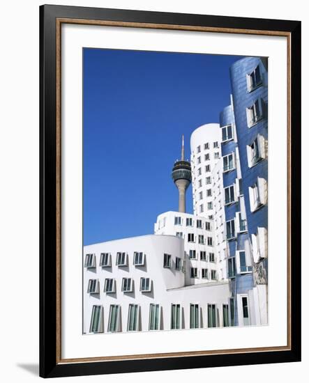 The Neuer Zollhof Building by Frank Gehry at the Medienhafen, Dusseldorf, North Rhine Westphalia-Yadid Levy-Framed Photographic Print