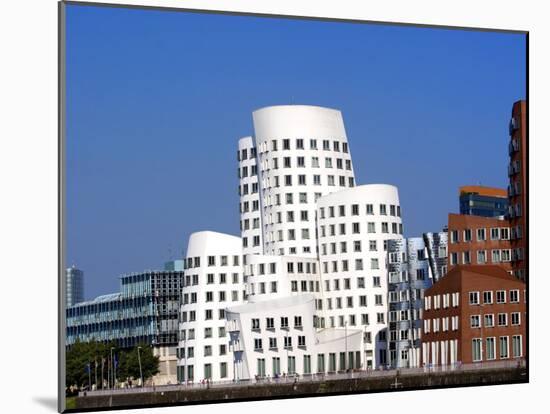 The Neuer Zollhof Building by Frank Gehry at the Medienhafen, Dusseldorf, North Rhine Westphalia-Yadid Levy-Mounted Photographic Print
