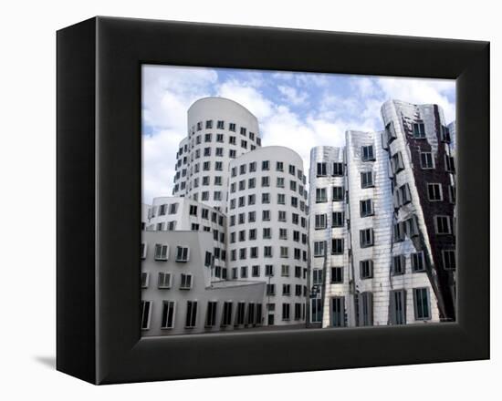 The Neuer Zollhof Building by Frank Gehry at the Medienhafen, Dusseldorf, North Rhine Westphalia-Yadid Levy-Framed Premier Image Canvas