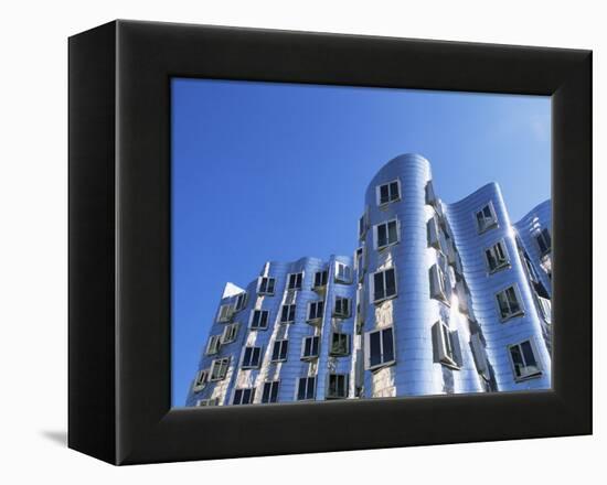 The Neuer Zollhof Building by Frank Gehry, Nord Rhine-Westphalia, Germany-Yadid Levy-Framed Premier Image Canvas