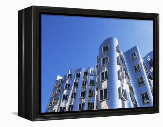 The Neuer Zollhof Building by Frank Gehry, Nord Rhine-Westphalia, Germany-Yadid Levy-Framed Premier Image Canvas
