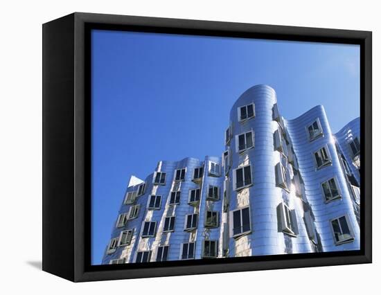 The Neuer Zollhof Building by Frank Gehry, Nord Rhine-Westphalia, Germany-Yadid Levy-Framed Premier Image Canvas