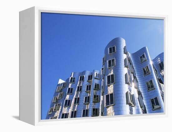 The Neuer Zollhof Building by Frank Gehry, Nord Rhine-Westphalia, Germany-Yadid Levy-Framed Premier Image Canvas