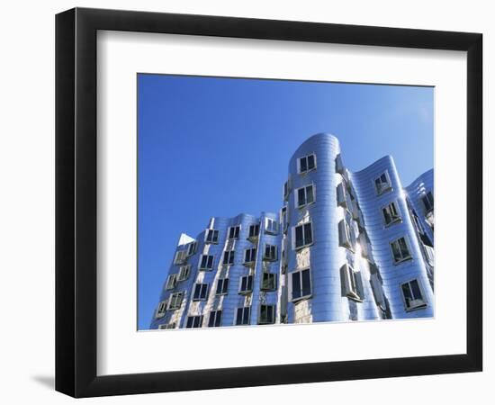 The Neuer Zollhof Building by Frank Gehry, Nord Rhine-Westphalia, Germany-Yadid Levy-Framed Premium Photographic Print