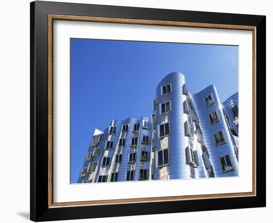 The Neuer Zollhof Building by Frank Gehry, Nord Rhine-Westphalia, Germany-Yadid Levy-Framed Photographic Print