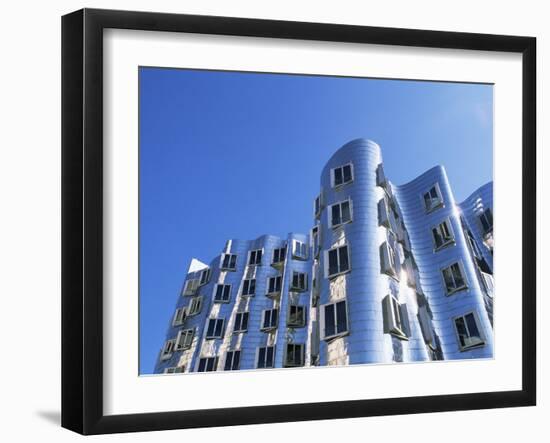 The Neuer Zollhof Building by Frank Gehry, Nord Rhine-Westphalia, Germany-Yadid Levy-Framed Photographic Print