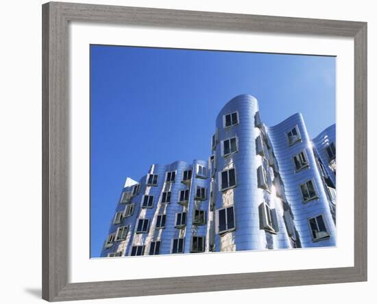 The Neuer Zollhof Building by Frank Gehry, Nord Rhine-Westphalia, Germany-Yadid Levy-Framed Photographic Print