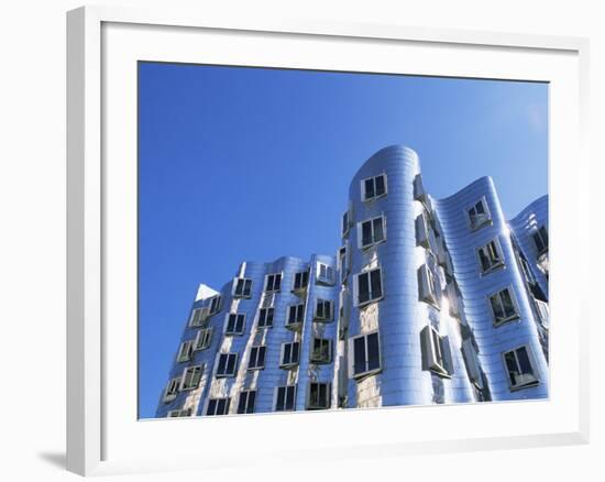 The Neuer Zollhof Building by Frank Gehry, Nord Rhine-Westphalia, Germany-Yadid Levy-Framed Photographic Print