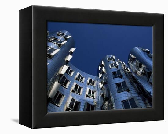 The Neuer Zollhof Building by Frank Gehry, Nord Rhine-Westphalia, Germany-Yadid Levy-Framed Premier Image Canvas