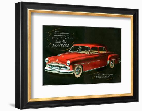 The New 1951 Dodge-null-Framed Art Print