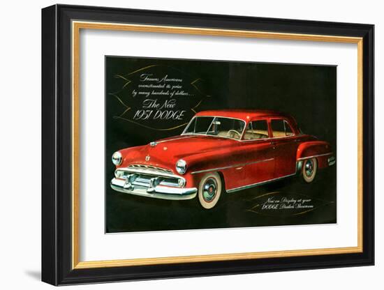 The New 1951 Dodge-null-Framed Art Print